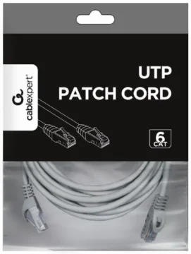 GEMBIRD Mrežni kabl PP6U-CU-5M, CAT6, Bakarni, 5m, Sivi