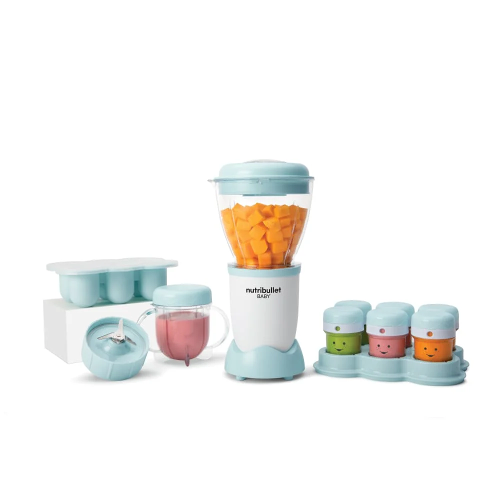 Nutribullet Blender za bebe NBY100, 200 W, 0.9 l, Belo-Plavi