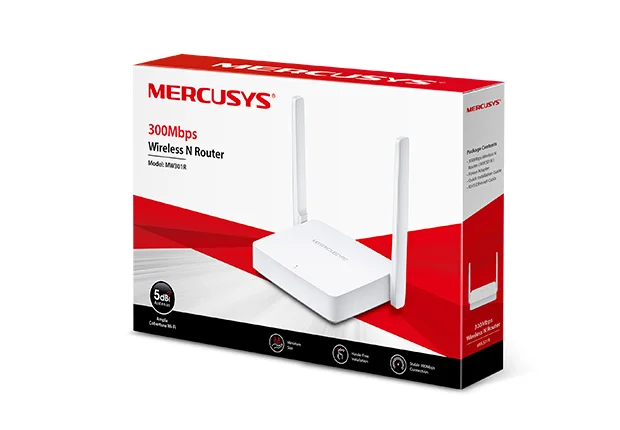 Mercusys MW301R bežični ruter Fast Ethernet Jedan opseg (2.4 GHz) Belo