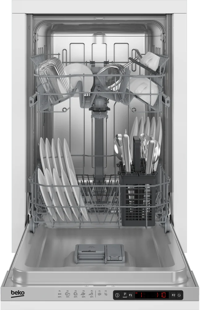 Beko Ugradna mašina za pranje sudova DIS35023E, 10 Kompleta, Bela