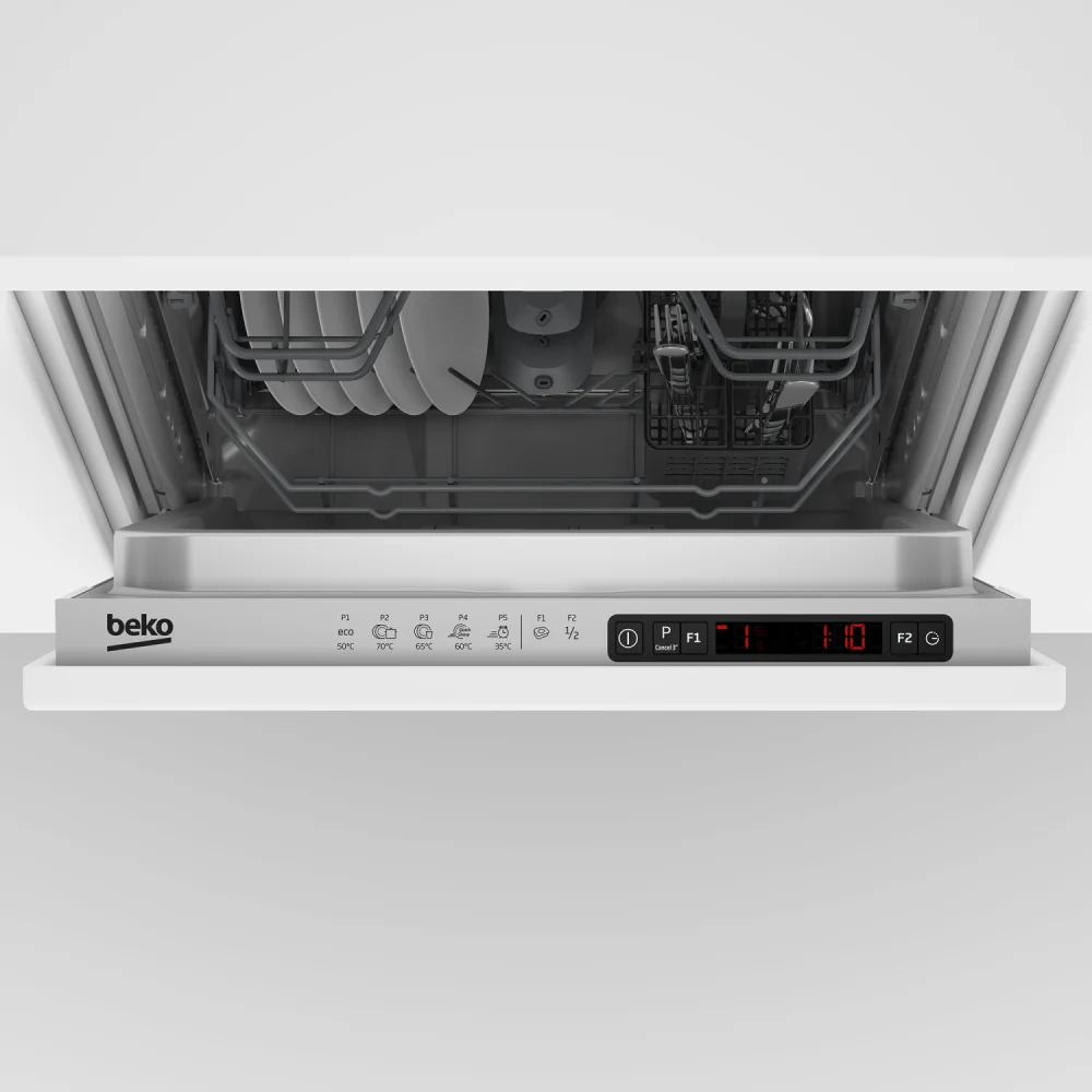 Beko Ugradna mašina za pranje sudova DIS35023E, 10 Kompleta, Bela