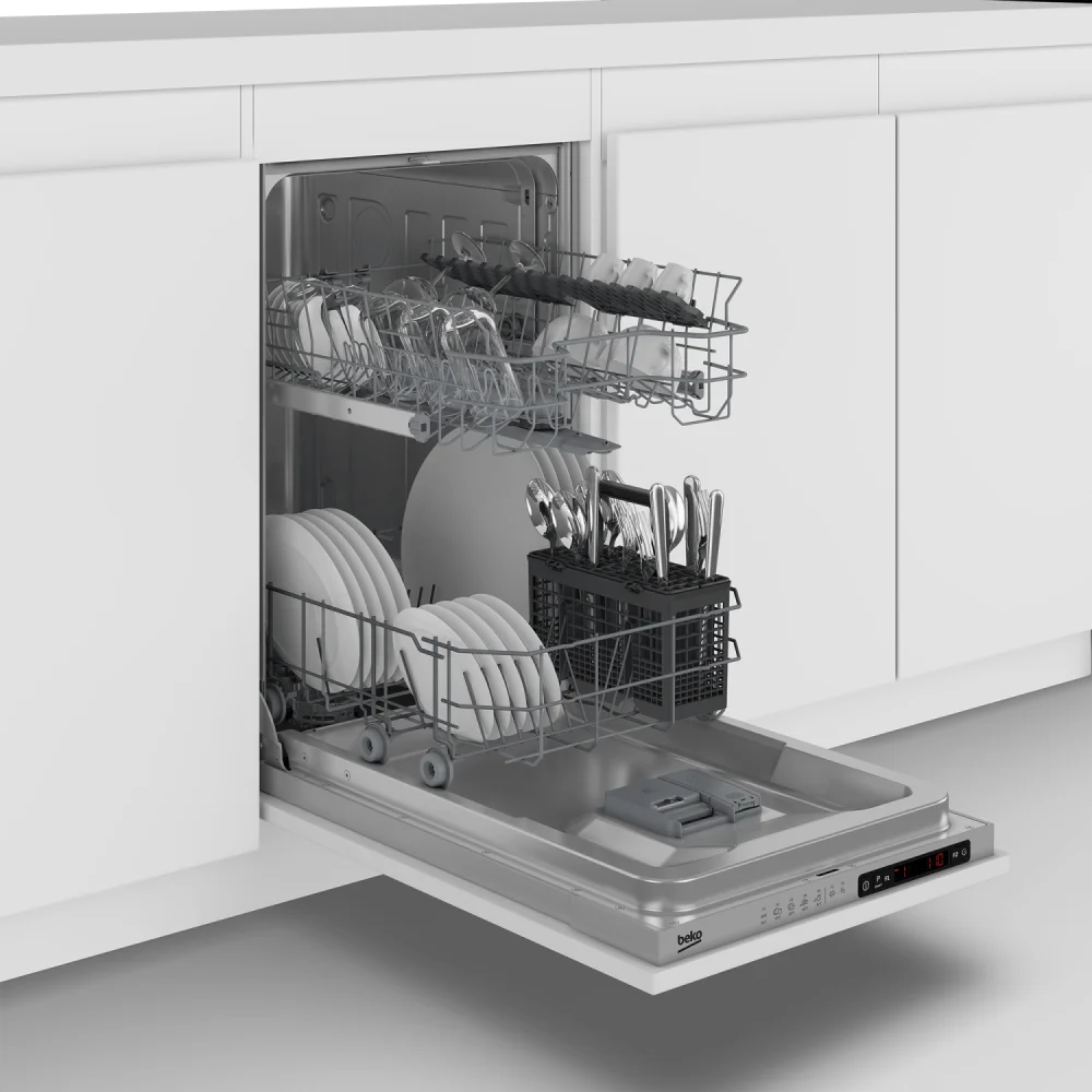 Beko Ugradna mašina za pranje sudova DIS35023E, 10 Kompleta, Bela