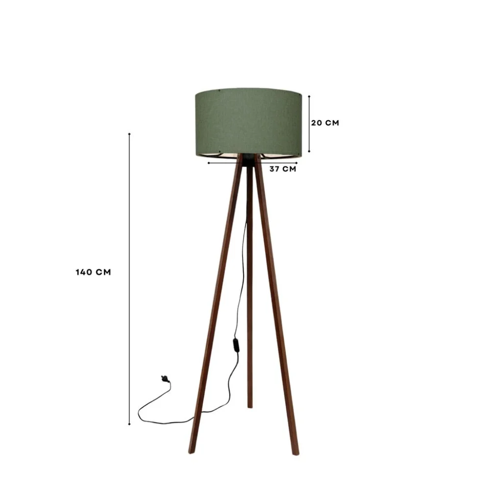 Opviq Podna lampa Ayd 2211, Maslinasto-braon