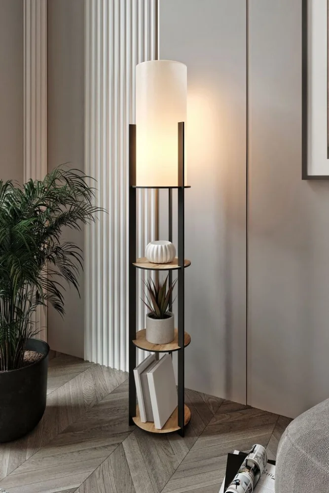Opviq Podna lampa Radiante, 135 cm, Krem