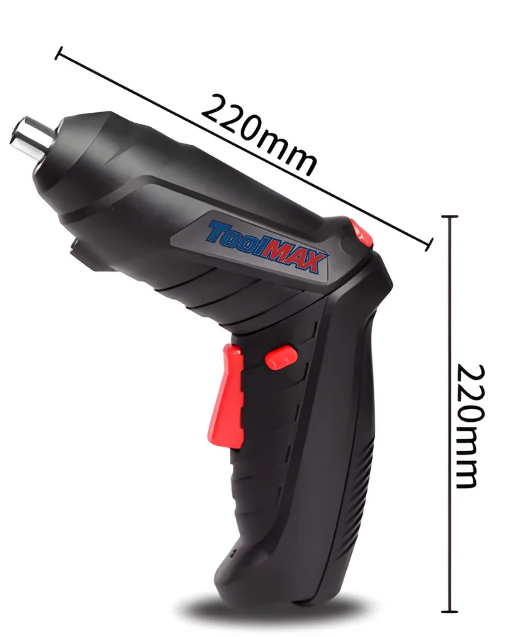 Toolmax Akumulatorski set odvijača Drill X, 47 delova, Crni