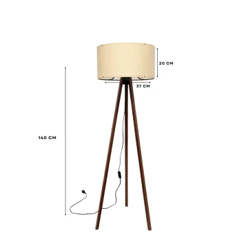 Opviq Podna lampa Ayd 2581, Braon-bež