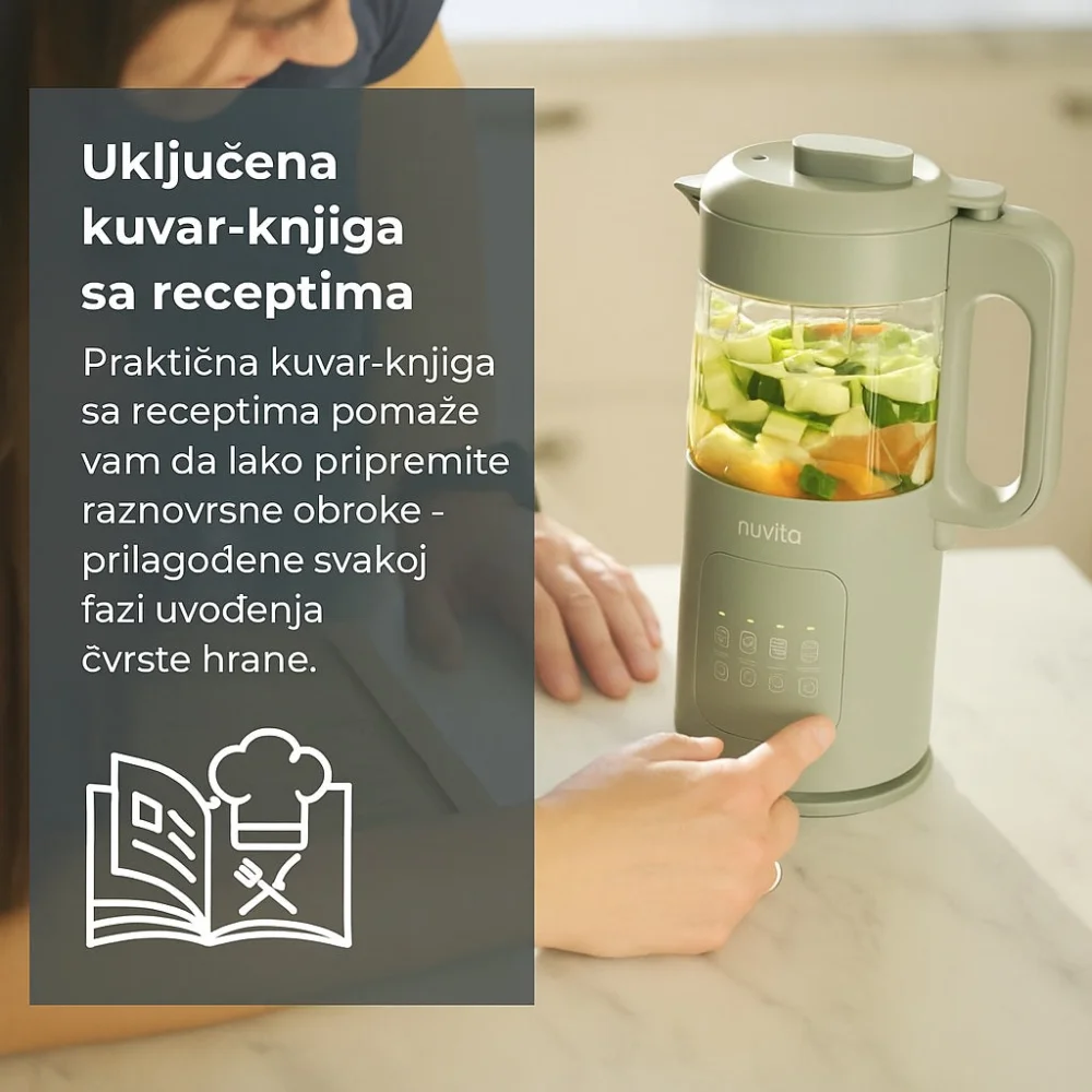 Nuvita Aparat za pripremu hrane za bebe 7u1 Magic Pappa