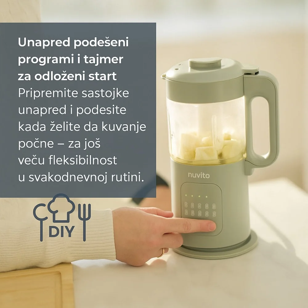 Nuvita Aparat za pripremu hrane za bebe 7u1 Magic Pappa