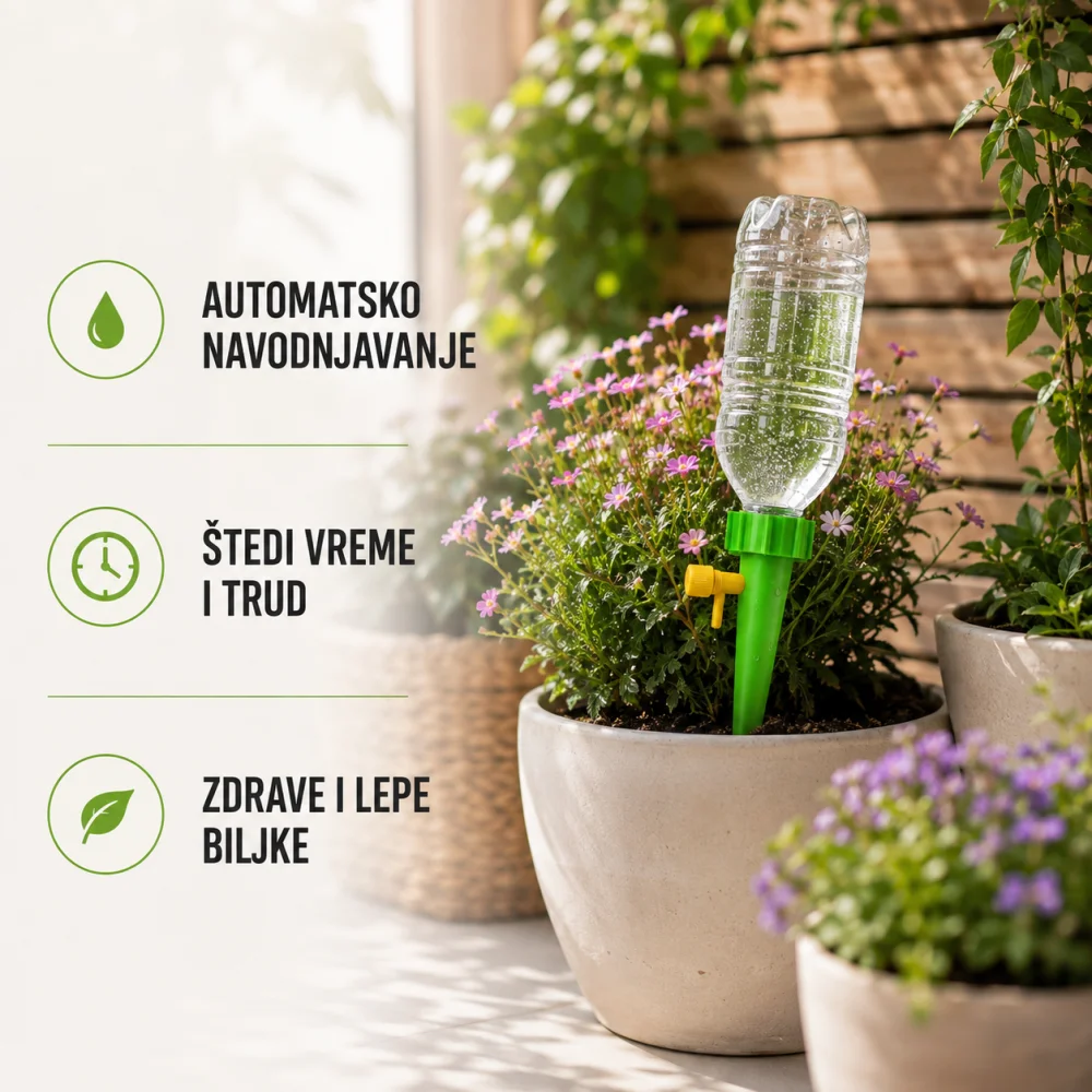 Set za navodnjavanje kap po kap, 6 nastavaka