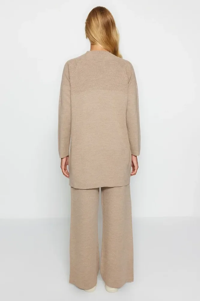 Trendyol Modest Ženski komplet Tctaw24Us00042, Smeđi