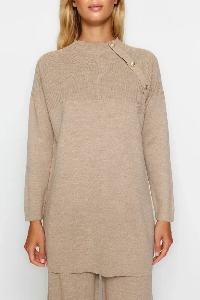 Trendyol Modest Ženski komplet Tctaw24Us00042, Smeđi