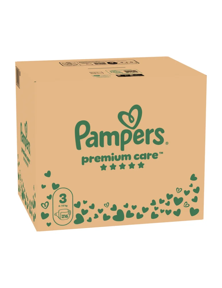 Pampers Pelene Premium Care 3, Monthly, 6-10 kg, 216/1
