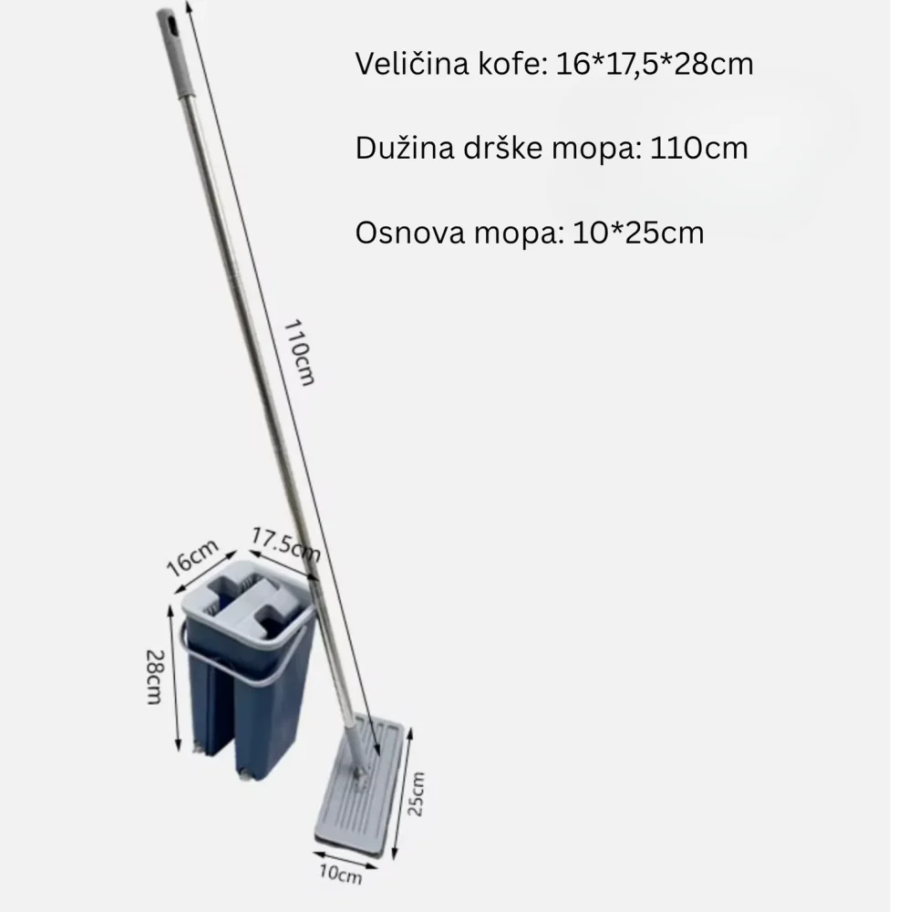 Sparkle Set za čišćenje Flexi Mop Pro, Plavi