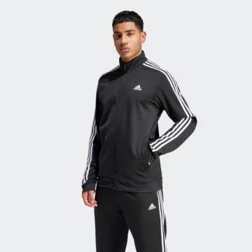 Adidas Muški duks essentials warm-up 3s, Crni