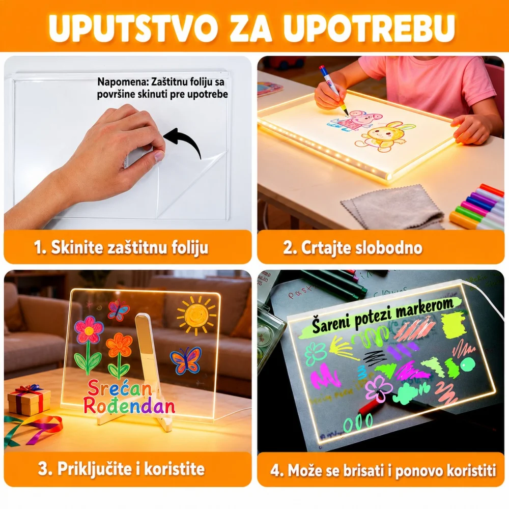 Topi Toys LED Tabla za crtanje