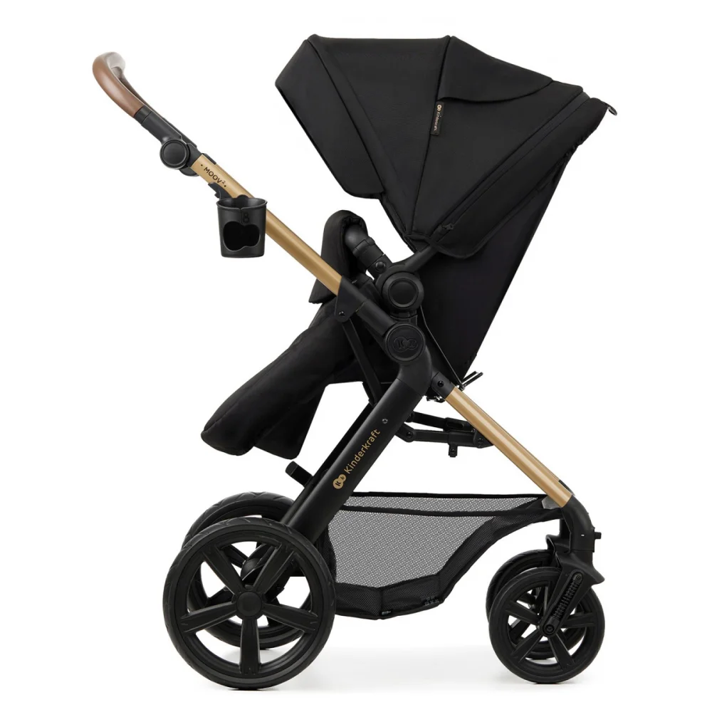 Kinderkraft Kolica za bebe 3u1 Moov 2, Crna