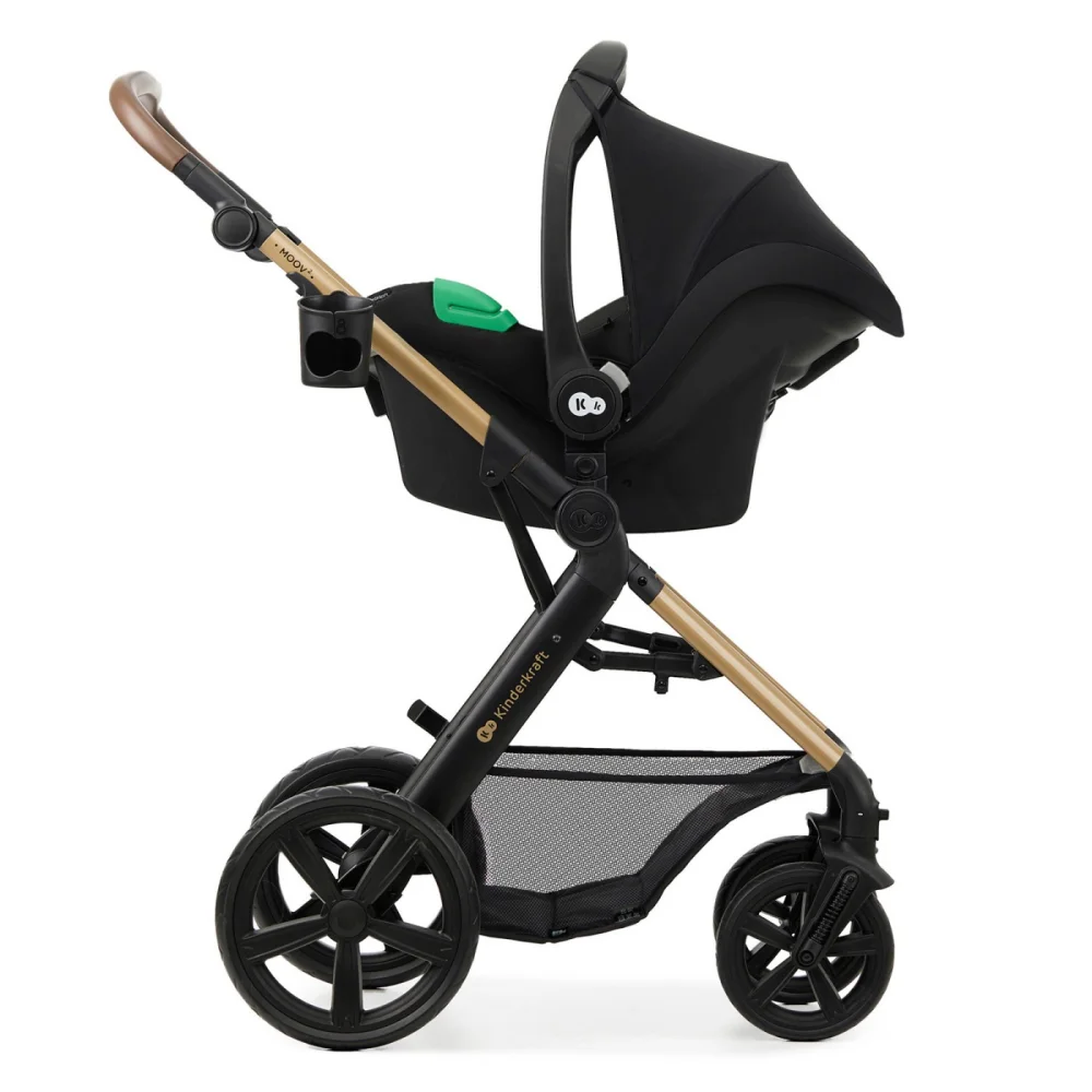 Kinderkraft Kolica za bebe 3u1 Moov 2, Crna