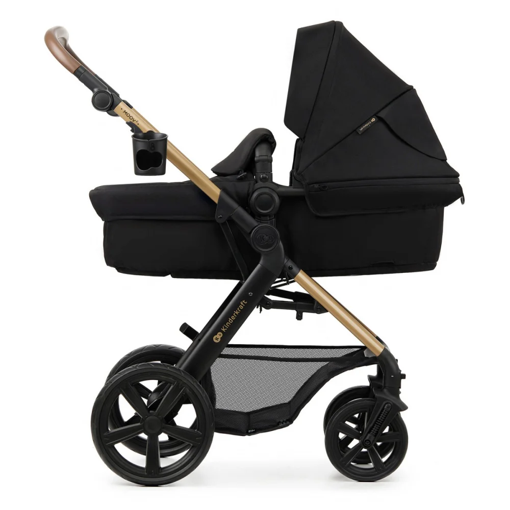 Kinderkraft Kolica za bebe 3u1 Moov 2, Crna