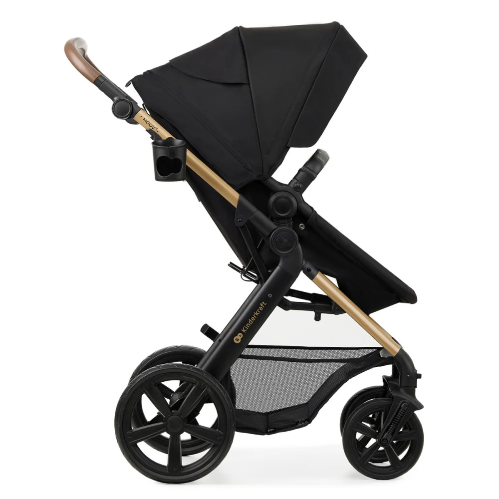Kinderkraft Kolica za bebe 3u1 Moov 2, Crna