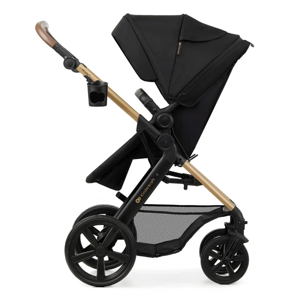 Kinderkraft Kolica za bebe 3u1 Moov 2, Crna