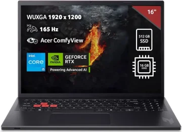 Acer Gaming laptop Nitro Lite 16 NL16-71G NoOS/16" WUXGA IPS/i5-13420H/16GB/512GB SSD/RTX 3050/backl