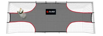 PURE2IMPROVE Mreža za fudbal za preciznost šuta, 732x244 cm, Siva