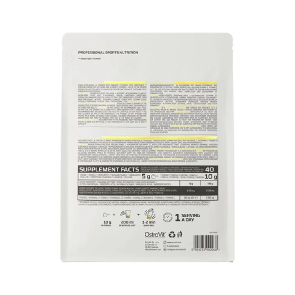 Ostrovit Kolagen + Vitamin C, Ananas, 400 g