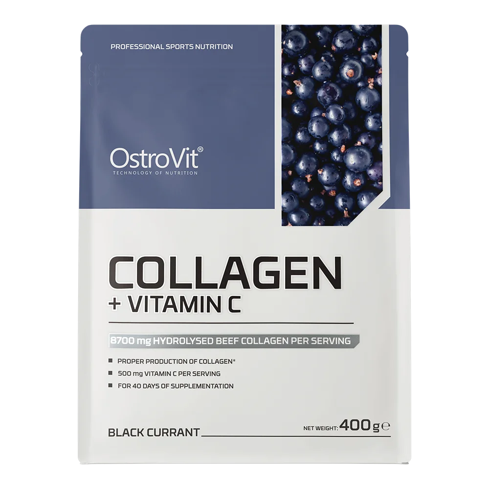 OstroVit Kolagen + Vitamin C, Crna ribizla, 400 g