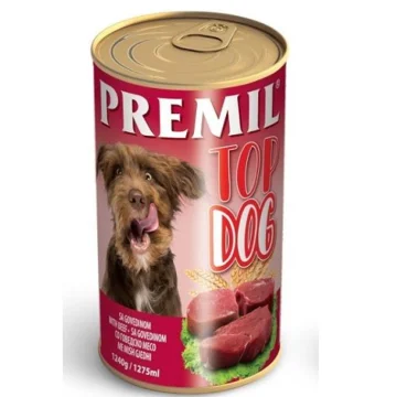 Premil Vlažna hrana za pse Top Dog, Govedina, 1240 g